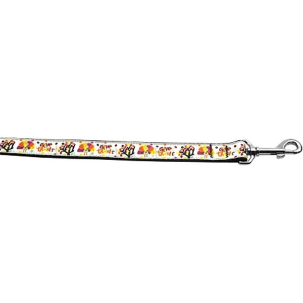 Mirage Pet Products Give Thanks Nylon Dog Leash0.63 in. x 6 ft. 125-126 5806